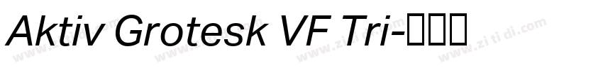 Aktiv Grotesk VF Tri字体转换